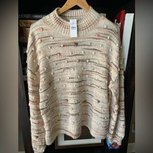 Loft mock neck sweater, New with Tags!